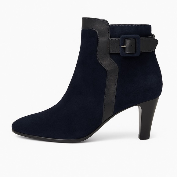 [Aquatalia] by Marvin K Rae Weatherproof Vera Gomma Suede/Leather Bootie